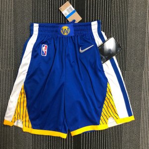 NBA Golden State Warriors 75th anniversary shorts bleu